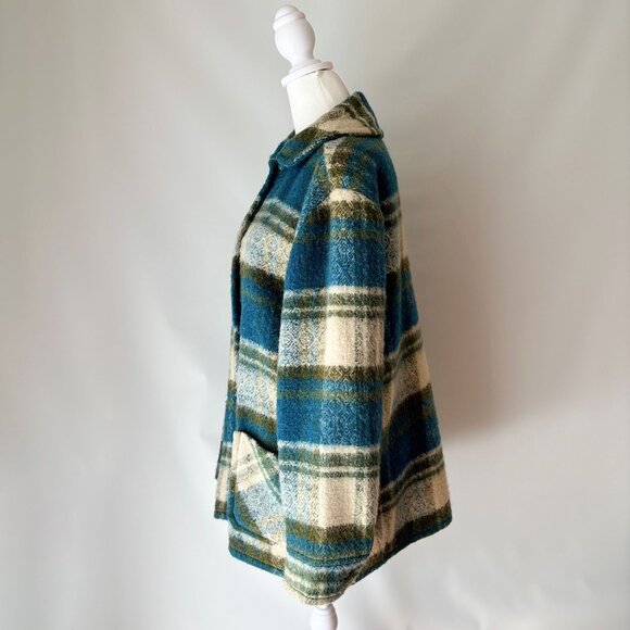 Vintage Wool Plaid Canadian Camper Coat - Picture 8 of 13